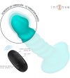INTENSE - BUFFY VIBRATEUR TAILLE S DESIGN SPIRALE 10 VIBRATIONS TÉLÉCOMMANDE BLEUE