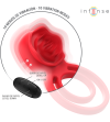 INTENSE - GAIL STIMULATEUR ROSE 10 VIBRATIONS ROUGE TELECOMMANDE