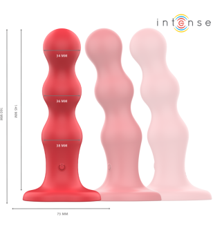 INTENSE - CODY VIBRATEUR AVEC VENTOUSE TÉLÉCOMMANDE ROUGE