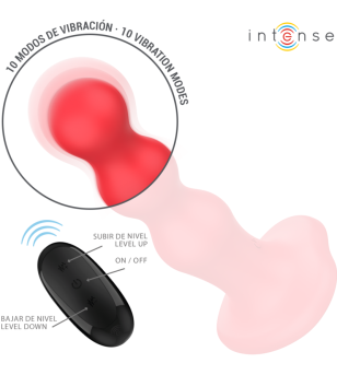 INTENSE - CODY VIBRATEUR AVEC VENTOUSE TÉLÉCOMMANDE ROUGE
