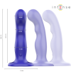 INTENSE - SHORTY VIBRATEUR AVEC VENTOUSE TÉLÉCOMMANDE BLEUE