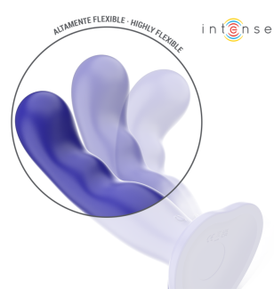 INTENSE - SHORTY VIBRATEUR AVEC VENTOUSE TÉLÉCOMMANDE BLEUE