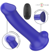 INTENSE - VICTORIA VIBRATEUR AVEC VENTOUSE 10 VIBRATIONS BLEU FONCÉ TÉLÉCOMMANDE