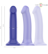 INTENSE - VICTORIA VIBRATEUR AVEC VENTOUSE 10 VIBRATIONS BLEU FONCÉ TÉLÉCOMMANDE