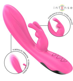 INTENSE - RANDALL VIBRATEUR RABBIT 10 VIBRATIONS ROSE