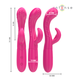 INTENSE - AMARA VIBRATEUR AVEC LANGUE STIMULANTE 10 VIBRATIONS ROSE