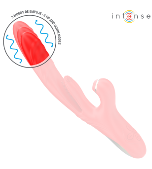 INTENSE - KAROL VIBRATEUR MULTIFONCTION POUSSÉE  STIMULATION  ONDES STIMULANTES ROUGE