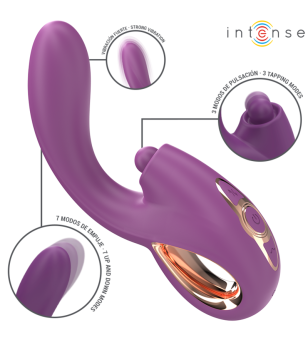 INTENSE - LALI VIBRATEUR MULTIFONCTION POINT G TAPPING  THRUST  VIBRATION VIOLET