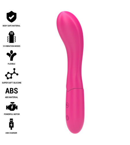 INTENSE - LISETTE VIBRATEUR 19 CM SOUPLE 10 VIBRATIONS ROSE