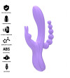 INTENSE - MIKO TRIPLE VIBRATEUR LAPIN  STIMULATEUR  ANAL 7 VIBRATIONS VIOLET