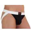 BURN - 004 JOCK NOIR BRILLANT / BLANC XL