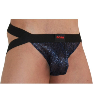 BURN - 006 JOCK BLEU BRILLANT / NOIR XL