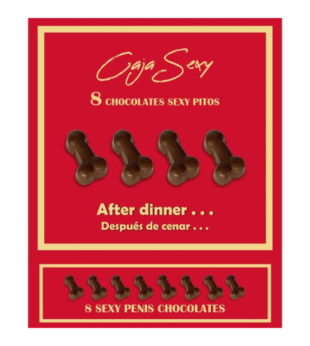 DIABLO PICANTE - BOITE DE 8 CHOCOLATS EN FORME DE PÉNIS