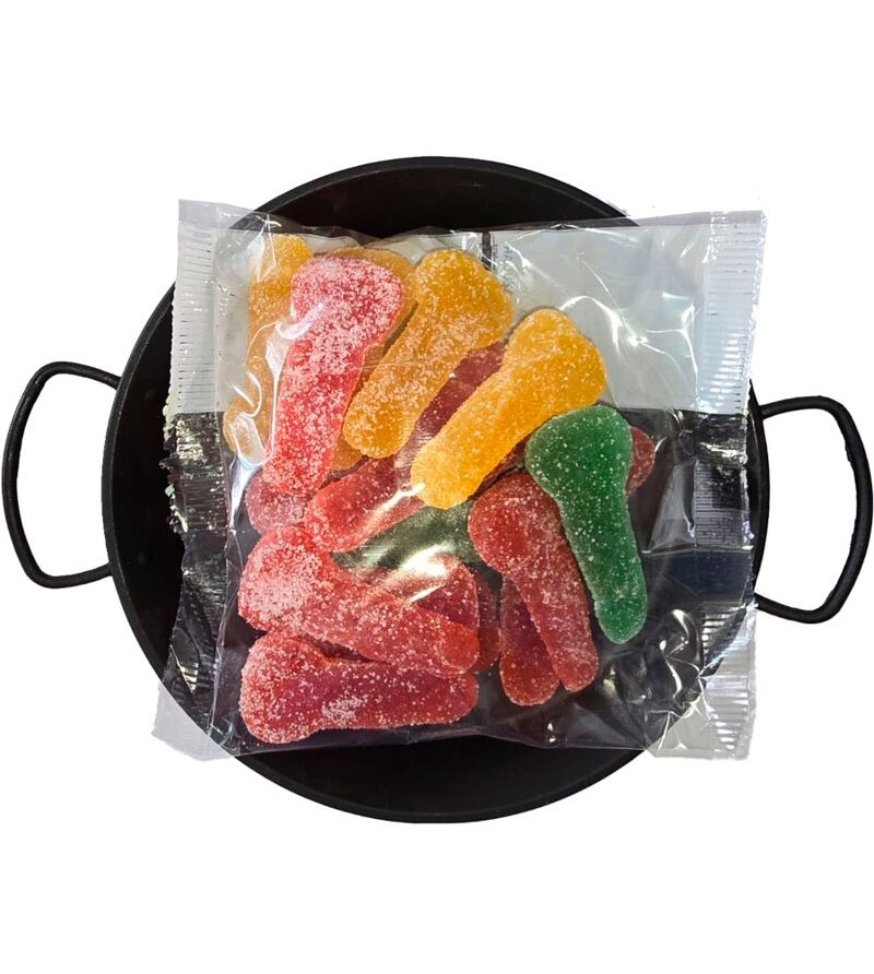 DIABLO PICANTE - BONBONS AU SUCRE  CROQUER EN FORME DE PÉNIS DANS DIFFÉRENTES SAVEURS