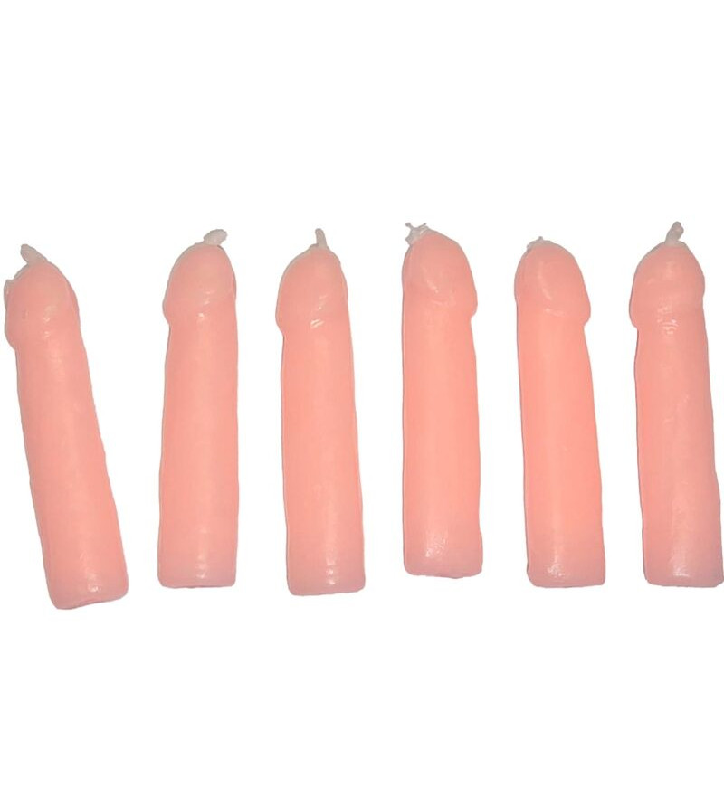 DIABLO PICANTE - 6 BOUGIES EN FORME DE PÉNIS CHAIR