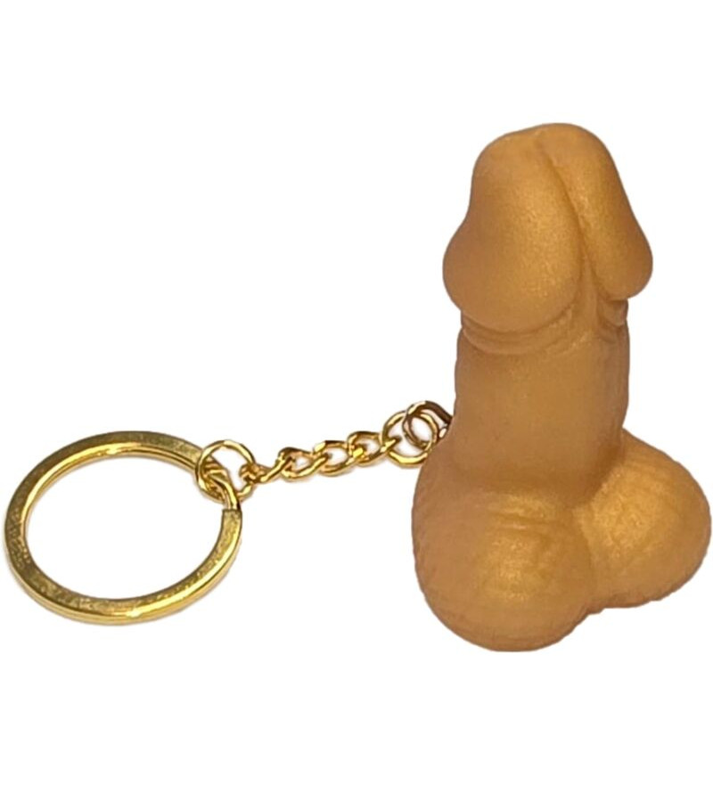 DIABLO PICANTE - PORTE-CLÉS EN FORME DE PÉNIS DORÉ