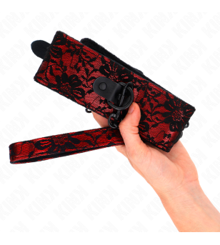 KINK - COLLIER DENTELLE AVEC CEINTURE AVEC CEINTURE EN CUIR VRAI 105 CM / 44 X 5,5 CM