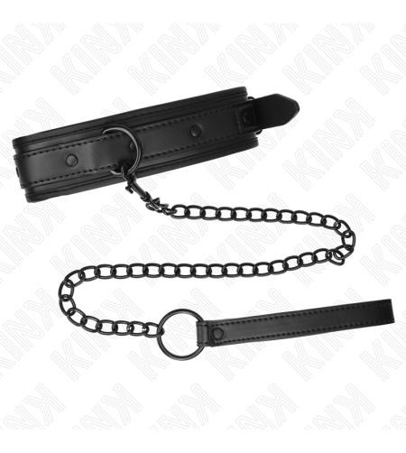 KINK - COLLIER DE BONDAGE EN NÉOPRÈNE MODÈLE 2 AVEC CEINTURE 78 CM RÉGLABLE 37,5 X 49,5 CM
