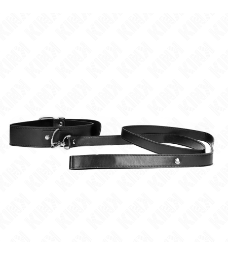 KINK - COLLIER AVEC CEINTURE 116 CM BRACELET NOIR AJUSTABLE 32-50 CM X 8 CM