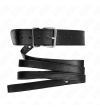 KINK - COLLIER AVEC CEINTURE 116 CM BRACELET NOIR AJUSTABLE 32-50 CM X 8 CM