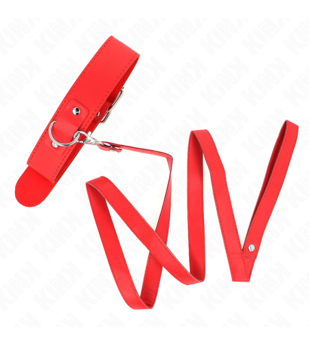 KINK - COLLIER AVEC CEINTURE 116 CM BRACELET ROJO AJUSTABLE 32-50 CM X 8 CM