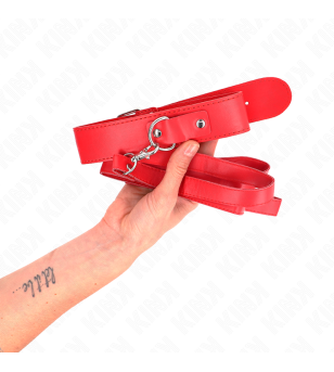 KINK - COLLIER AVEC CEINTURE 116 CM BRACELET ROJO AJUSTABLE 32-50 CM X 8 CM