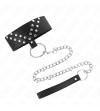 KINK - COLLIER AVEC CEINTURE 65 CM AVEC RIVET V RÉGLABLE 36-43 CM X 5 CM