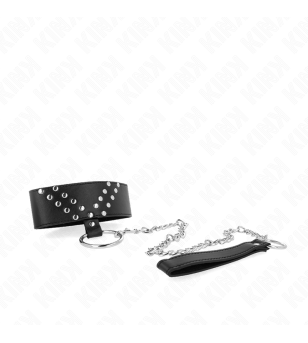 KINK - COLLIER AVEC CEINTURE 65 CM AVEC RIVET V RÉGLABLE 36-43 CM X 5 CM