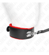 KINK - COLLIER AVEC CEINTURE 116 CM AVEC BRACELET EN CUIR ROUGE AJUSTABLE 40-48 CM X 6 CM