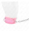 KINK - COLLIER AVEC LAISSE 65 CM AVEC RESTRICTIONS ROSE 36-42 CM X 5,5 CM