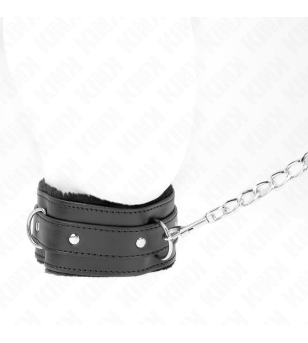 KINK - COLLIER AVEC LAISSE 65 CM AVEC RESTRICTIONS NOIR 36-42 CM X 5,5 CM