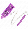 KINK - COLLIER AVEC LAISSE 65 CM AVEC RESTRICTIONS VIOLET 36-42 CM X 5,5 CM