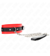 KINK - COLLIER AVEC CEINTURE 65 CM AVEC SANGLE ROUGE 54 X 4,5 CM