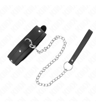 KINK - COLLIER AVEC LAISSE 65 CM 1 ANNEAU RÉGLABLE 38-49 CM X 5 CM