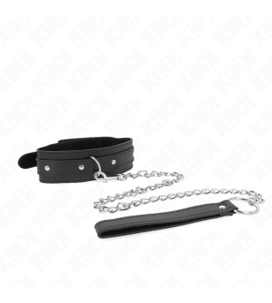 KINK - COLLIER AVEC LAISSE 65 CM 1 ANNEAU RÉGLABLE 38-49 CM X 5 CM