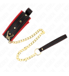 KINK - COLLIER AVEC LAISSE EN TISSU UNI AJUSTABLE 33-48 CM X 5,7 CM