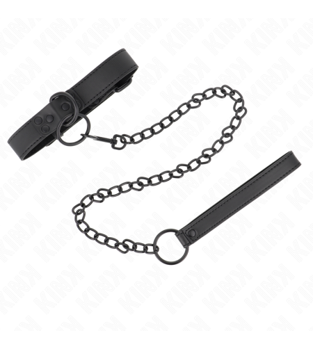 KINK - COLLIER AVEC LAISSE FONCÉE 65 CM AJUSTABLE 37-54 CM X 3 CM