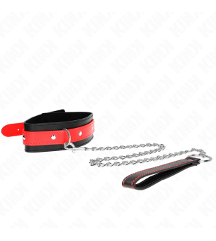 KINK - COLLIER AVEC BRACELET ROUGE 65 CM AJUSTABLE 36-43 CM X 5 CM