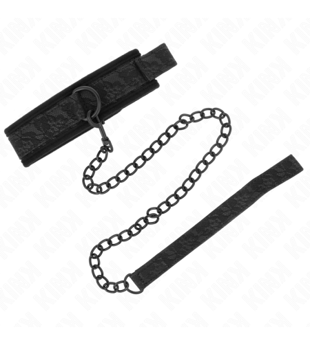 KINK - COLLIER MODÈLE BASIC AVEC LAISSE 77 CM MODÈLE 5 AJUSTABLE 34-54 CM X 5 CM
