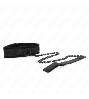 KINK - COLLIER MODÈLE BASIC AVEC LAISSE 77 CM MODÈLE 5 AJUSTABLE 34-54 CM X 5 CM