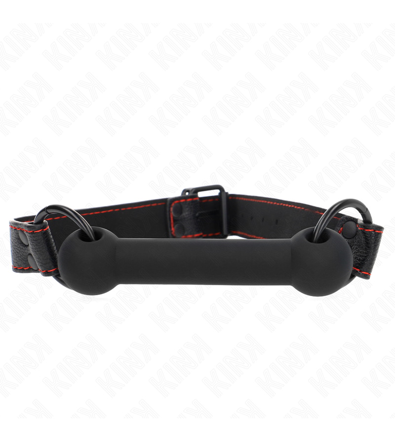 KINK - BONE BAG AVEC SANGLE EN CUIR NOIR AJUSTABLE 41-57 CM