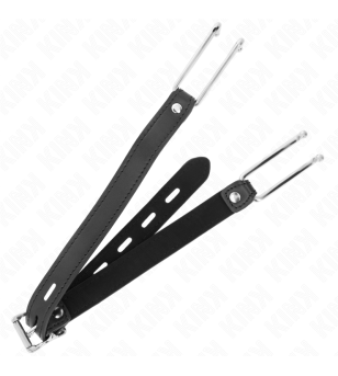 KINK - BÂTON À CROCHET EN MÉTAL 11,5 CM AVEC SANGLE EN CUIR RÉGLABLE 39-58 CM X 2 CM