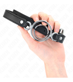 KINK - GAG AVEC PLUSIEURS O-RINGS 5 CM NOIR 63 X 2,5 CM