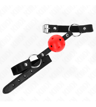 KINK - BOULE CREUSE DURE ROUGE 4,5 CM GAG MODELE 1 63,5 X 2 CM