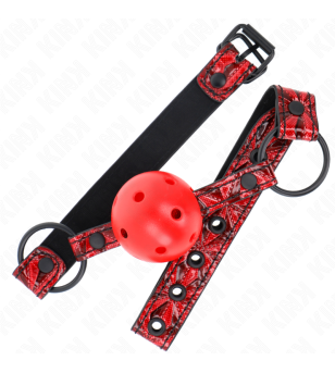 KINK - BOULE MOTIF DIAMANT 4,5 CM GAG MODÈLE 1 64,5 CM RÉGLABLE 42-60 CM