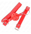 KINK - BÂTON RESPIRANT 4 CM AVEC DOUBLE RIVET MODÈLE 1 ROUGE 62,5 x 2,5 CM RÉGLABLE 42-58 CM