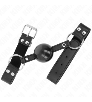 KINK - BÂTON BILLE SOUPLE ET SOLIDE 4 CM AVEC SANGLE EN CUIR 62 x 2,5 CM RÉGLABLE 42-58 CM