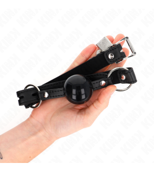 KINK - BÂTON TPE BALLE 4 CM AVEC SERRURE NOIRE 60 x 2 CM