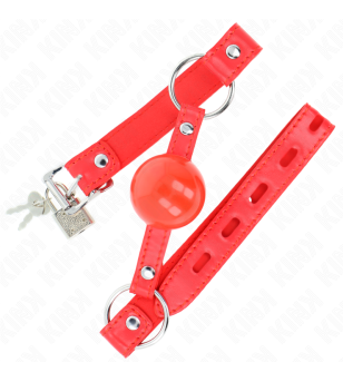 KINK - BÂILLON TPE BALLE 4 CM AVEC ROJO LOCK 60 x 2 CM