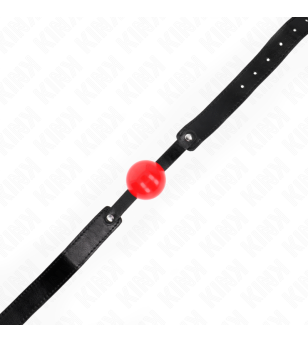 KINK - BALLE TPE SOUPLE 4 CM GAG MODÈLE 1 66 x 2,5 CM RÉGLABLE 41-61 CM